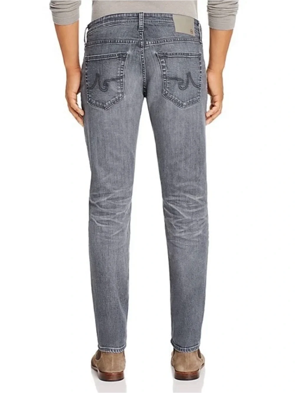 AG Adriano Goldschmied Dylan Slim Skinny Gray Wash Denim Men’s Jeans Size 32 - Picture 2 of 16